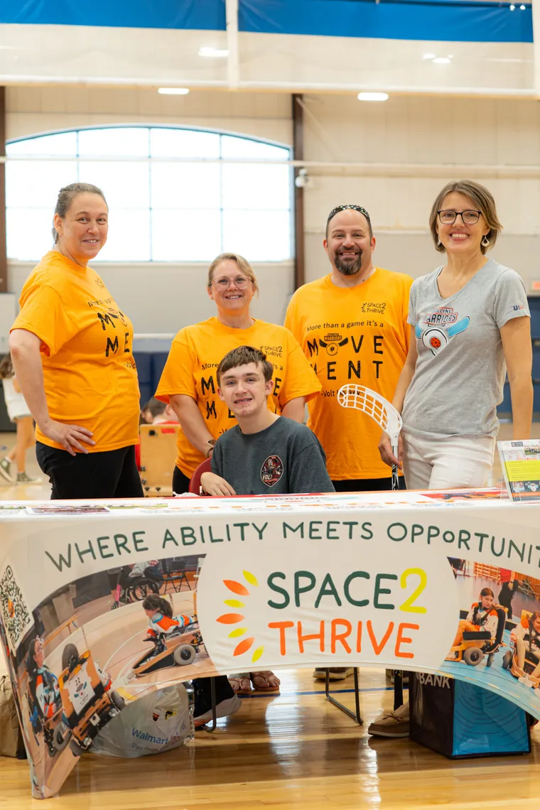 The Space2Thrive team at their stand