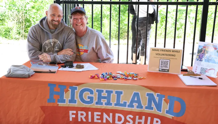 The Highland Friendship Club stand at the expo